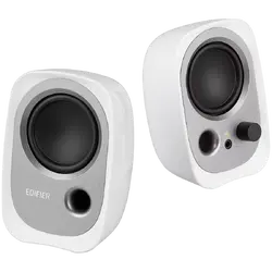 Edifier R12U 2.0 Audio System, USB, AUX, 2.25-inch Drivers, 4W (RMS), Volume Control, White