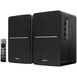 Edifier R1280DBs 2.0 Bookshelf Speakers, BT V5.1, Optical, Coaxial, RCA, 0.5-inch Tweeters, 4-inch Drivers, Sub-Out, 42W (RMS), Control Knobs and Remote Control, Black