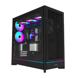 Montech кутия Case ATX - HS01 PRO (B) - 5 x 120 mm ARGB Fans, USB-C, Black