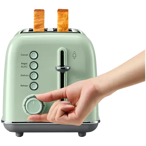 BUYDEEM 2 Slice Toaster, model DT620E, color Cozy Greenish, EU