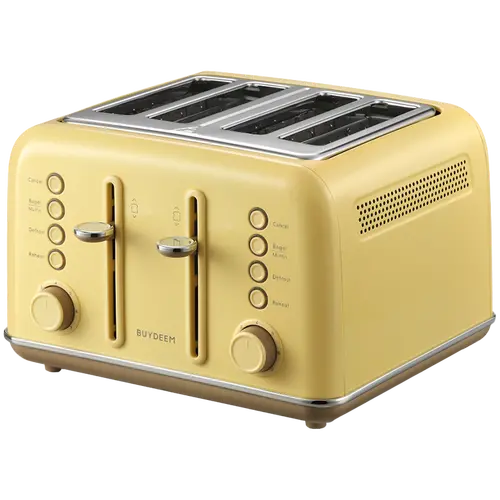 BUYDEEM 4 Slice Toaster, model DT640E, color Mellow Yellow, EU