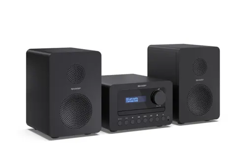 Аудио система, Sharp Audio Systems XL-B514(BK), HI-FI MICRO SYSTEM, 40W (peak), FM radio with RDS,  Bluetooth v5.0, CD player, USB MP3 playback, 3.5mm Headphone jack / line-out, wooden speaker, Black