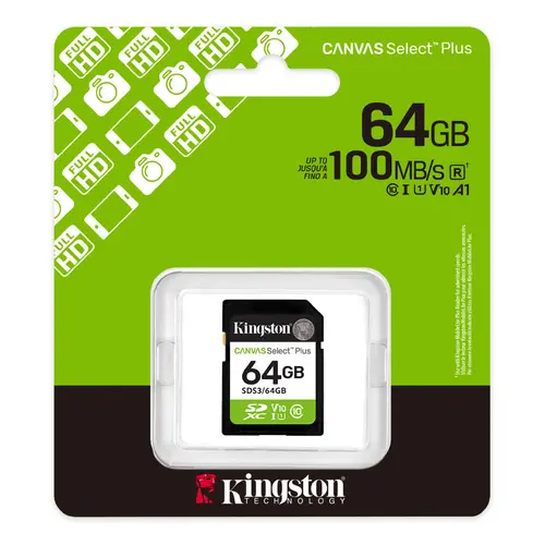 Памет, KINGSTON 64G SD KINGST CANVAS SEL+ G3