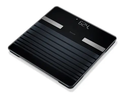 Везна, Beurer BF 451 BT SignatureLine, Weight, BMI, body fat, body water, skeletal muscle percentage; Magic LED display; Modern dot-matrix look; Bluetooth; 180 kg / 100 g
