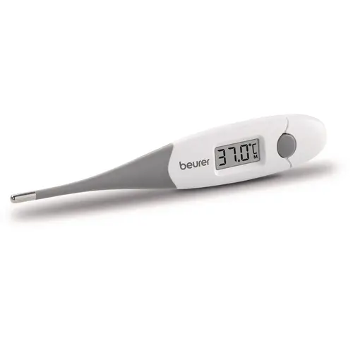 Термометър, Beurer FT 16/1 clinical thermometer, Contact-measurement technology, Display in °C, Result after just 10 sec, Protective cap; Waterproof, white Термометър, Beurer FT 16/1 clinical thermometer, Contact-measurement technology, Display in °C, Result after just 10 sec, Protective cap; Waterproof, white