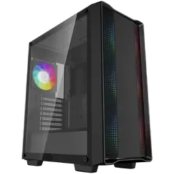 DeepCool CC560 ARGB V2, Mid Tower, Mini-ITX/Micro-ATX/ATX, 1xUSB3.0, 1xUSB2.0, 1xAudio, 4x120mm Pre-Installed ARGB Fans, Tempered Glass, Mesh Panel, 2Y, R-CC560-BKTAA4-G-2