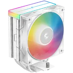 DeepCool AG400 WH ARGB V2, CPU Air Cooler, 1x120mm ARGB PWM Fan, ARGB Top Cover, TDP 220W, 4 Heatpipes, White, LGA1851/1700/1200/115x, AMD AM5/AM4, 125x92x154 mm(LxWxH), 2Y, R-AG400-WHAMMN-GJD