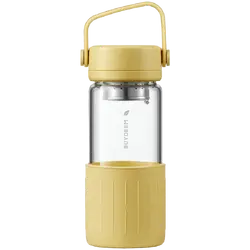 BUYDEEM Glass Tea Bottle 300 ml, model DG42, color Mellow Yellow