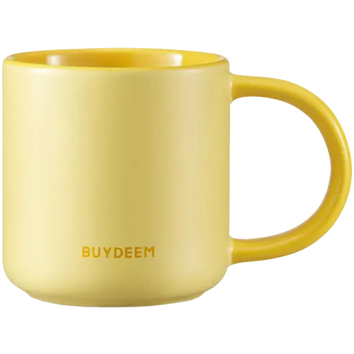 BUYDEEM Ceramic Mug 300 ml, model CD1018, color Mellow Yellow