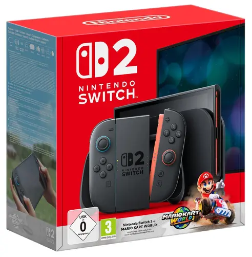 Конзола Nintendo Switch 2 + Mario Kart World 256GB - Black Конзола Nintendo Switch 2 + Mario Kart World 256GB - Black