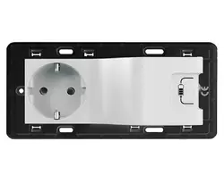 КОНТАКТ ШУКО+USB VALENA LIFE LEGRAND - БЯЛ