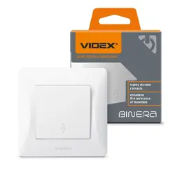 ДЕВИАТОРЕН КЛЮЧ 10А VF-BNSW1P-W BINERA VIDEX  - БЯЛ