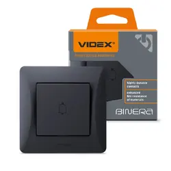 КЛЮЧ ЗВЪНЕЦ 10А VF-BNDB1-BG BINERA VIDEX - ГРАФИТ
