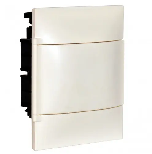 ЧЕТИРИ МОДОЛНО ТАБЛО ЗА СКРИТ МОНТАЖ+ШИНА LGR 134144 LEGRAND С БЯЛА ВРАТИЧКА