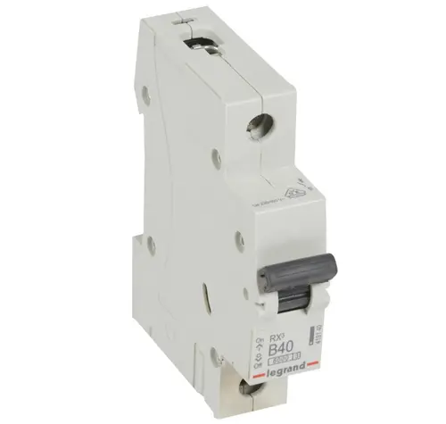 ЕДНОПОЛЮСЕН АВТОМАТИЧЕН ПРЕКЪСВАЧ RX-MCB 1P B 40A 6KA LGR 419140 LEGRAND