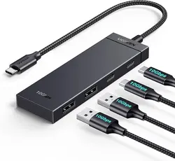 ХЪБ 2xUSB3.0A,2xUSB-C 3.2,INPUT USB-C CМ806 UGREEN