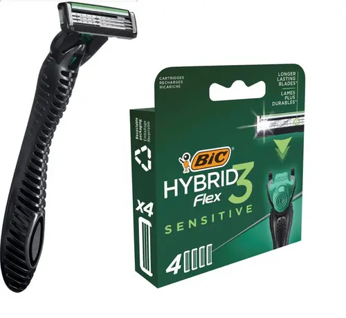 НОЖЧЕТА FLEX 3 HYBRID SENSITIVE БЛ4 BIC