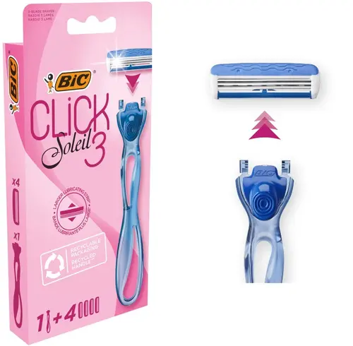 СИСТЕМА BIC CLICK SOLEIL3 БЛ1+4 НОЖЧЕТА BIC