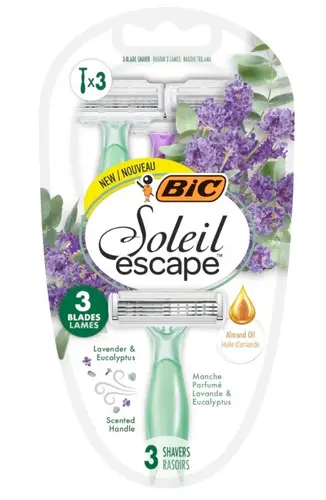 БЛИСТЪР ДАМСКИ  САМОБРЪСНАЧКИ BIC SOLEL ESCAPE 3 ЛАВАНДУЛА BIC