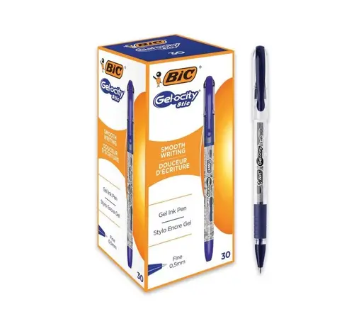 ХИМИКАЛ GELOCITY STIC ПИШЕЩ В СИН ЦВЯТ 30 БР. BIC