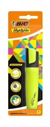 ТЕКСТ МАРКЕР СКОСЕН ВРЪХ ЖЪЛТ 1 BIC