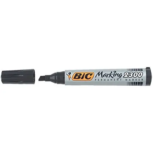 ПЕРМАНЕНТЕН МАРКЕР СКОСЕН ВРЪХ BIC - ЧЕРЕН