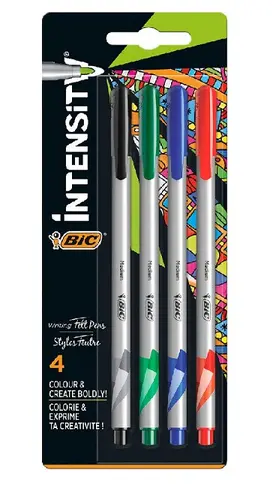 ЦВЕТНИ ТЪНКОПИСЦИ INTENSITY MEDIUM MIX 4 BIC