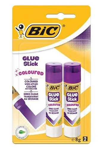 БЛИСТЕР КОМПЛЕКТ СУХО ЛЕПИЛО 8 ГР. 2 БР. BIC