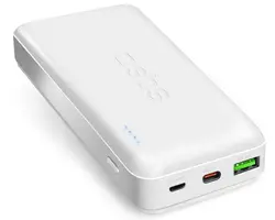 POWER BANK 20 000mAh,1xUSB C,1xUSB A,AFC SBS - WHITE
