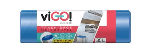 ТОРБИ ЗА СМЕТ BLUE 35L HD 36 БР. STANDARD VIGO - СИН