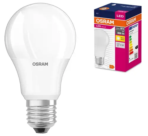 LED ЛАМПА VALUE CLA60 806lm/827/ E27 LEDVANCE